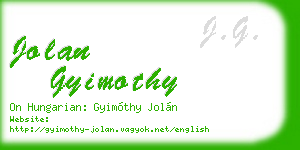 jolan gyimothy business card